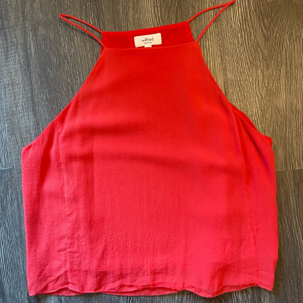Wilfred red rians silk top excellent condition